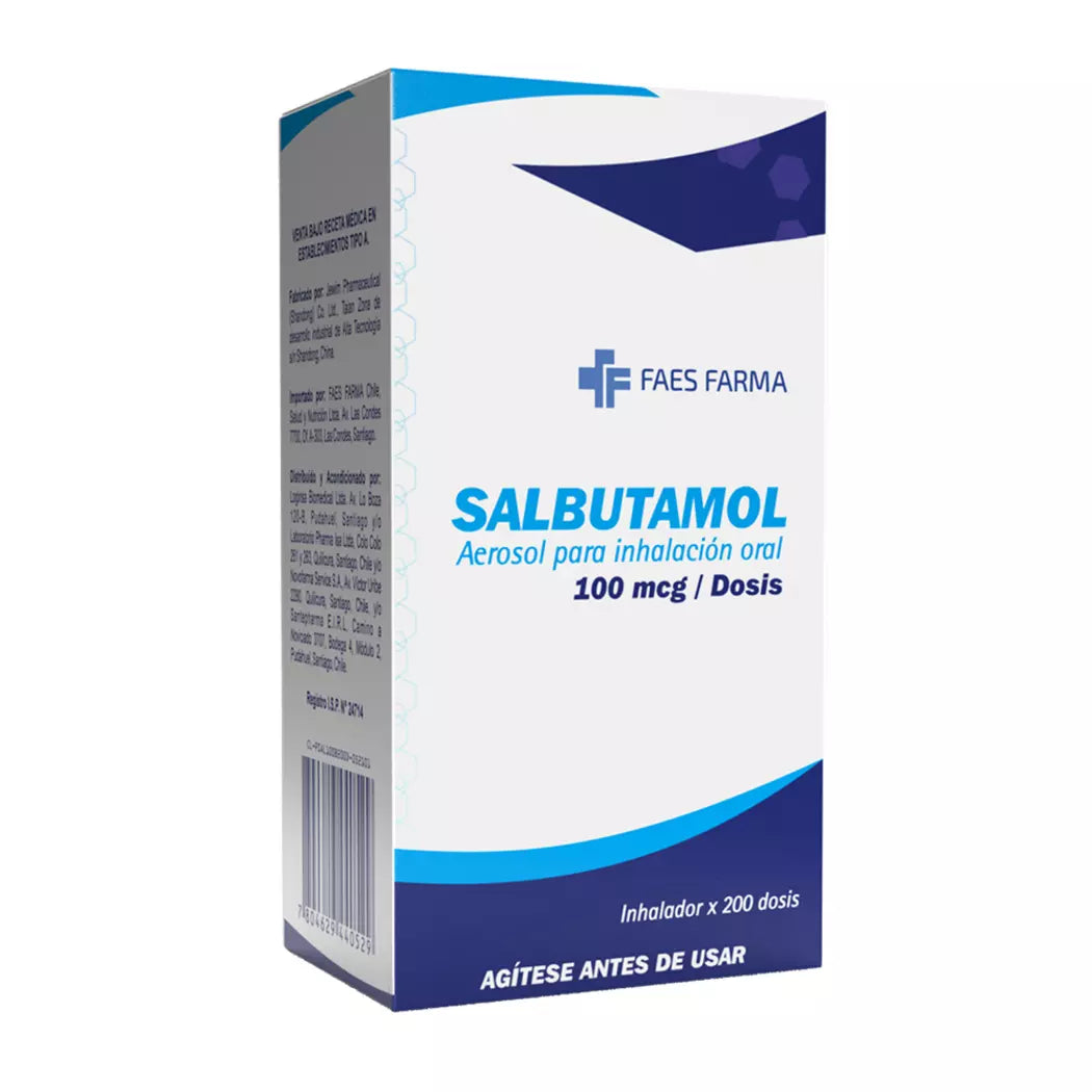 Salbutamol 100 mcg / dosis x 200 dosis FAES FARMA